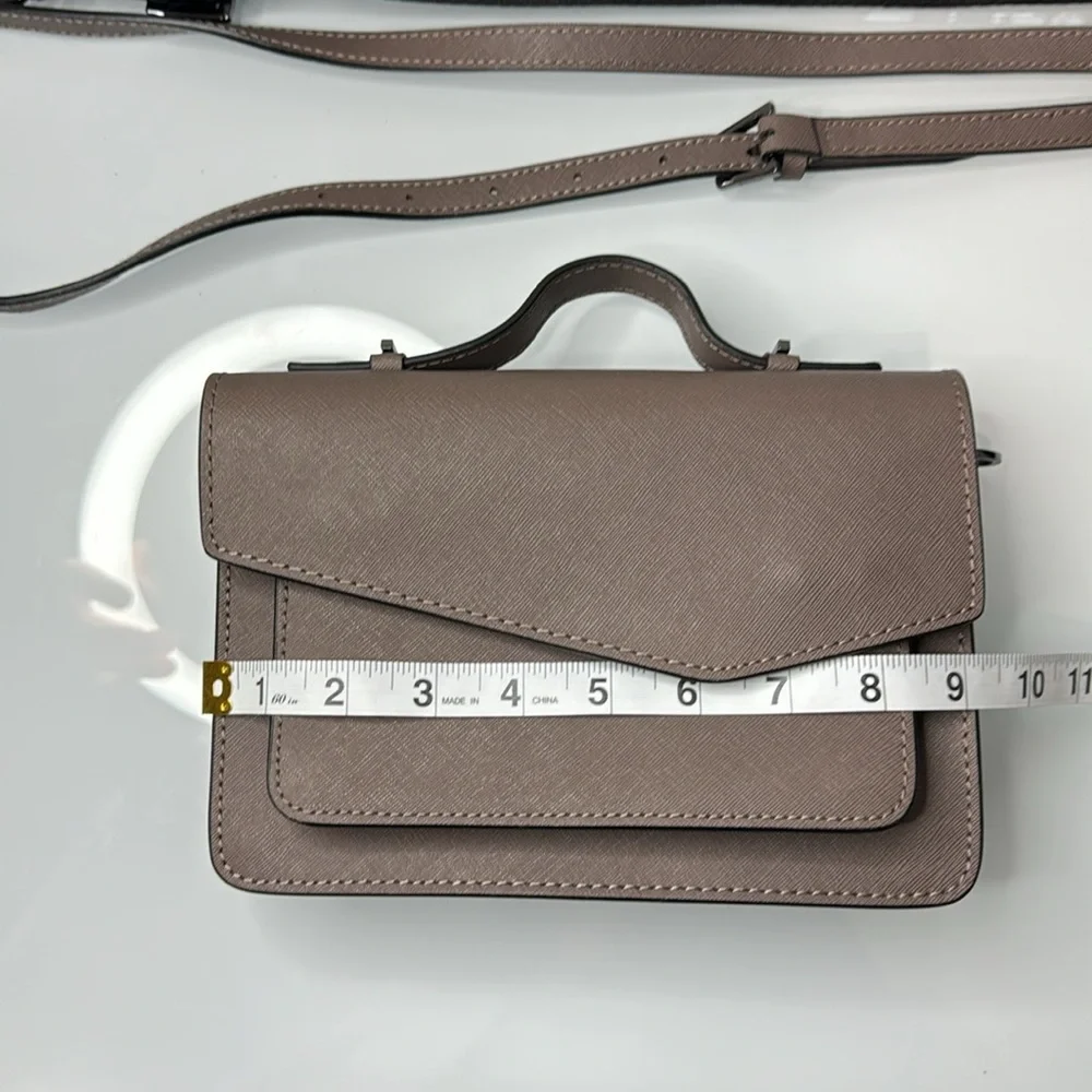 Botkier Cobble Hill grey leather double strap crossbody bag - Picture 11 of 15